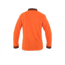 Polokošile LANDON, dlouhý rukáv, oranžovo-černá, vel. 3XL