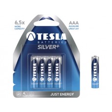 Baterie TESLA AAA Silver+, mikrotužková, 4ks